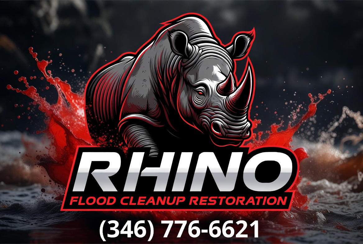 Rhino Flood Cleanup Logo
